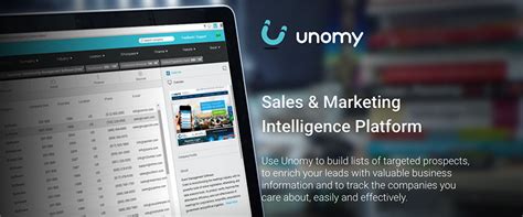 Unomy: Sales & Marketing Intelligence Platform .